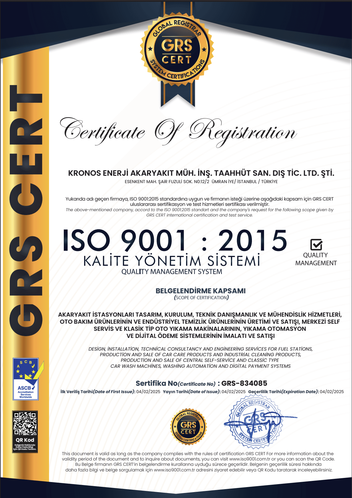 ISO 9001 Quality Management